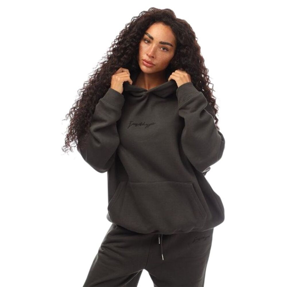 Just Hype Mens Relaxed Fit Hoodie / Black - Picture 3 of 3